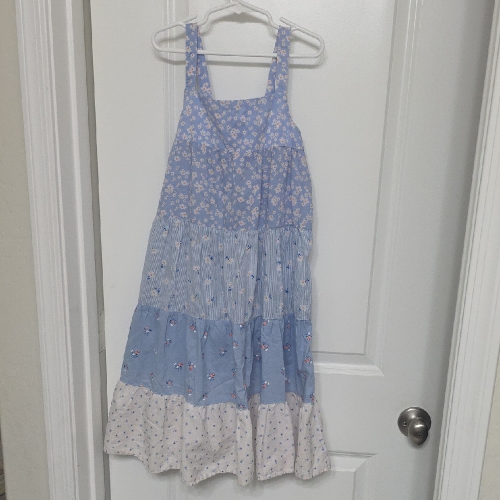 H&M Blue and White Floral Kids Dress